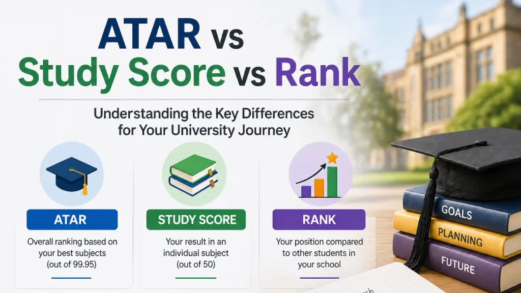 ATAR vs Study Score vs Rank