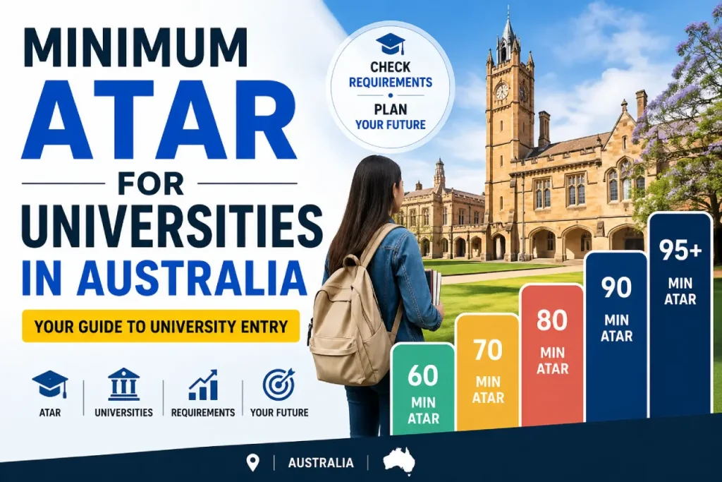 Minimum ATAR for Universities in Australia
