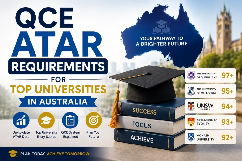 QCE ATAR Requirements for Top Universities in Australia