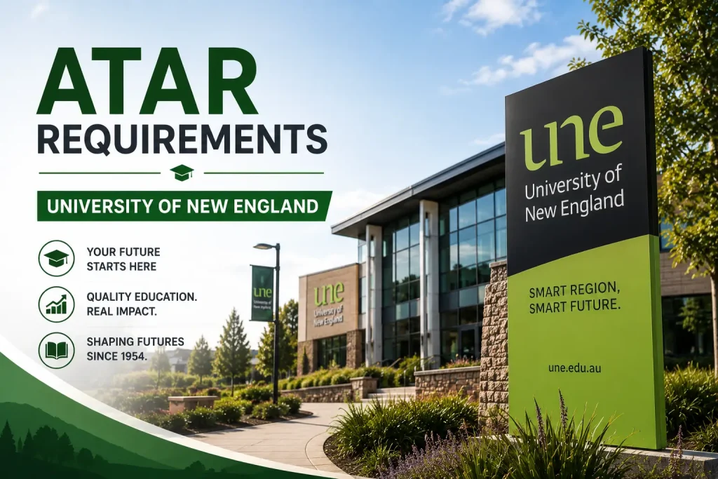 ATAR Requirements at University of New England (UNE) in Australia